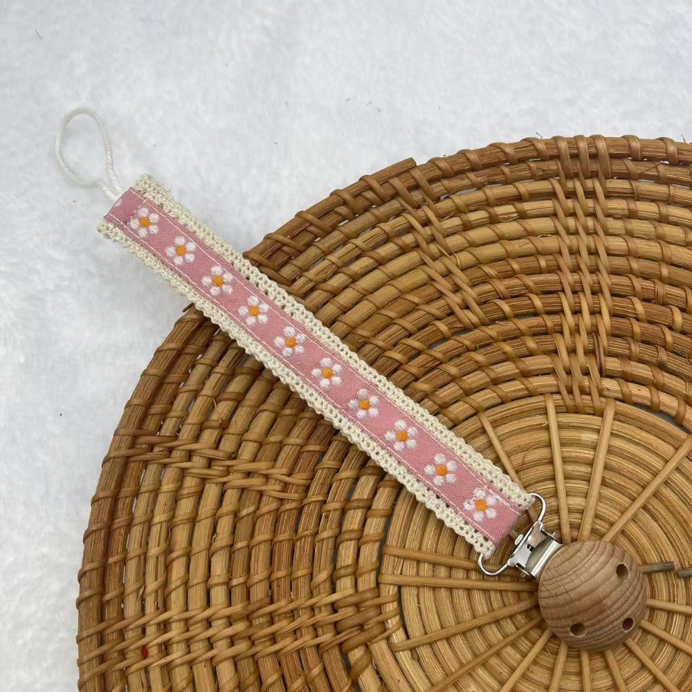 Baby Food Pacifier - New Wooden Baby Pacifier Chain Cute