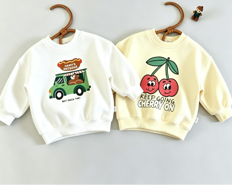 Baby Food Intake - Small Child Crewneck Sweatshirt Food Truck