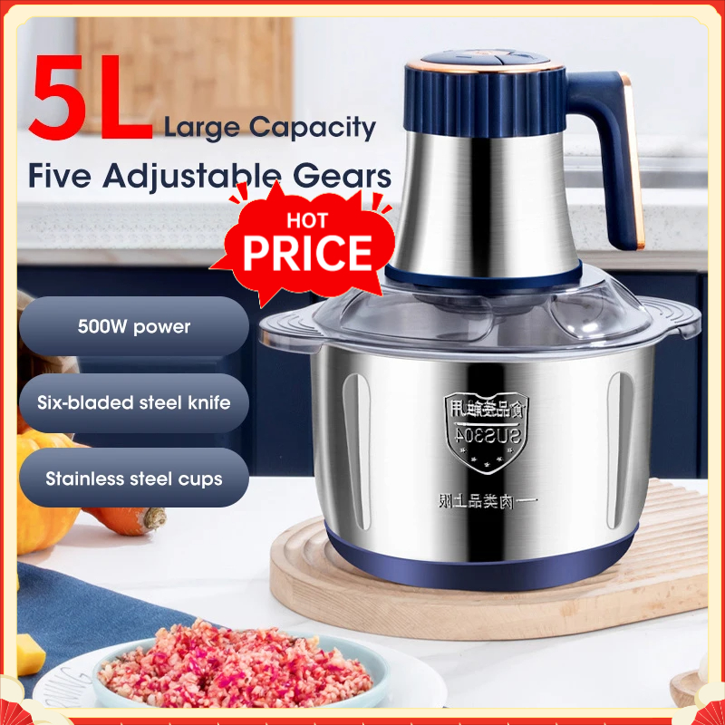 5L Electric Meat Grinders 304  - Baby Food For 2 Year Old review and price