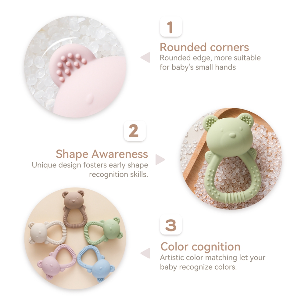 Baby Silicone Teether Bear Han - Baby Food Natural review and price
