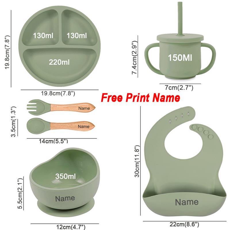 6Pcs Baby Feeding Set Free Per - Baby Food Utensil review and price
