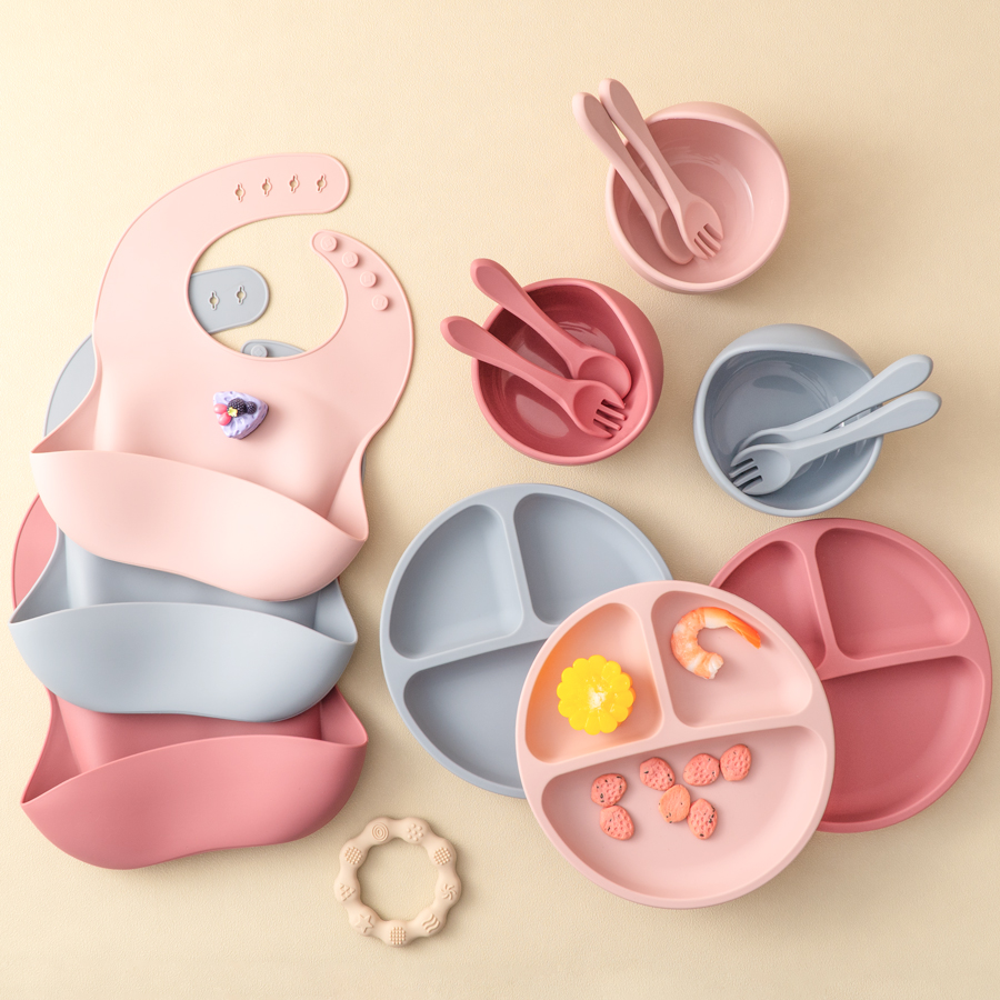 5Pcs Baby Silicone Feeding Set - Baby Food Utensil review and price