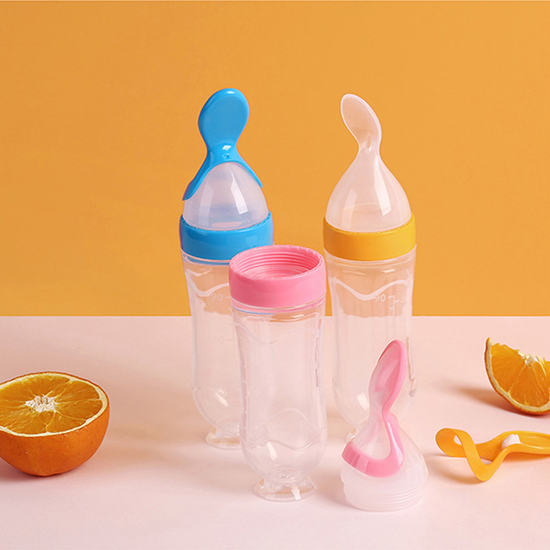 Squeezing Feeding Bottle Silic - Baby Food Utensil review and price