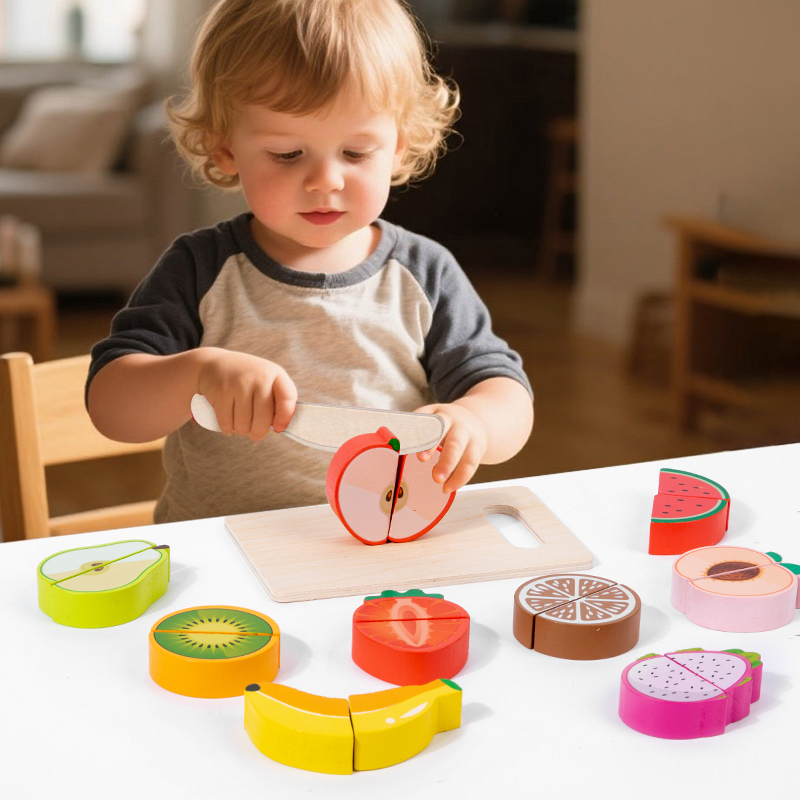 Wooden Kitchen Pretend Toy Sim - Baby Food Natural review and price