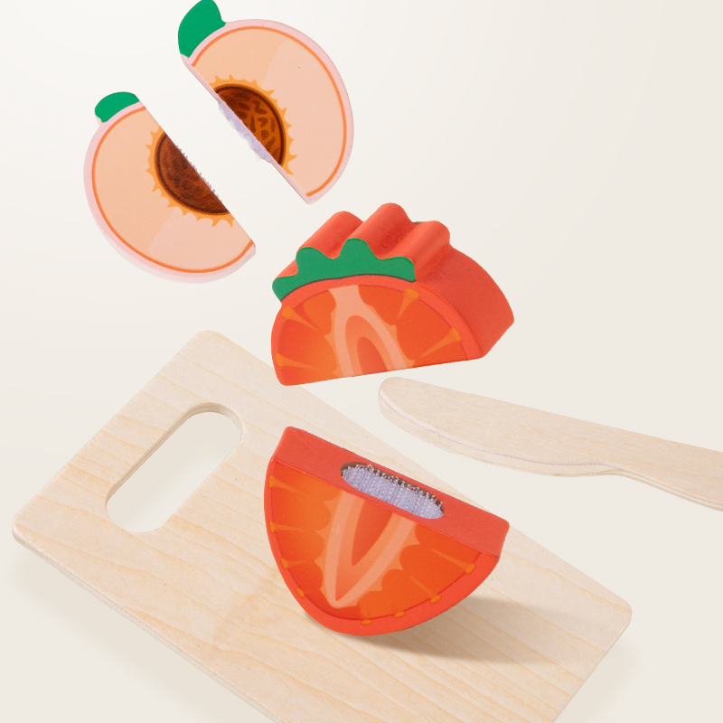 Wooden Kitchen Pretend Toy Sim - Baby Food Natural review and price