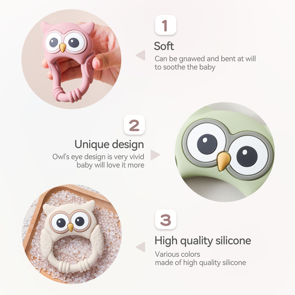1pc Silicone Teether Baby 0-12 - Baby Food Natural review and price